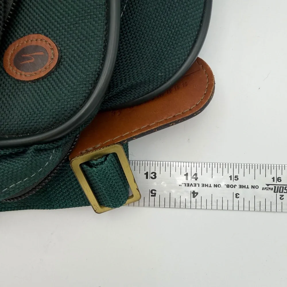 Hartmann VTG Forest Green Canvas Messenger‎ Bag Crossbody Travel Briefcase
